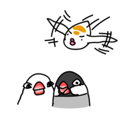 Three Birds -- close friends ?? -- sticker #11489868