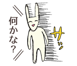 Always smiling , unstable rabbit sticker #11490443