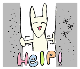 Always smiling , unstable rabbit sticker #11490447