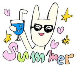 Always smiling , unstable rabbit sticker #11490459