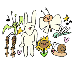 Always smiling , unstable rabbit sticker #11490471