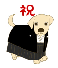 Labrador Retrievers' cute expressions 2 sticker #11490604