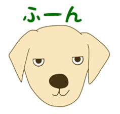 Labrador Retrievers' cute expressions 2 sticker #11490607