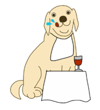 Labrador Retrievers' cute expressions 2 sticker #11490613