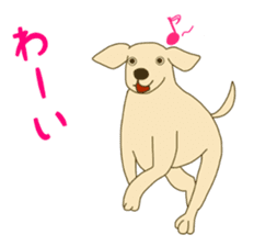 Labrador Retrievers' cute expressions 2 sticker #11490616