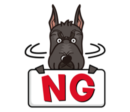 iinu - Giant Schnauzer sticker #11490640