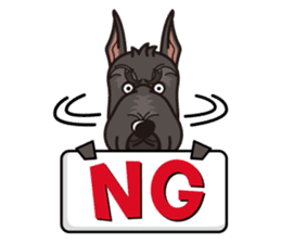 iinu - Giant Schnauzer sticker #11490640