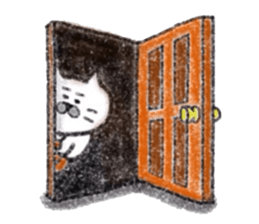 Kansai dialect Uncle cat softly sticker #11491026