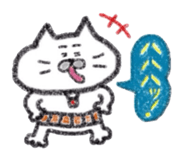 Kansai dialect Uncle cat softly sticker #11491029