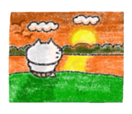 Kansai dialect Uncle cat softly sticker #11491031