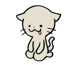 Cat to the daily conversation sticker #11491107