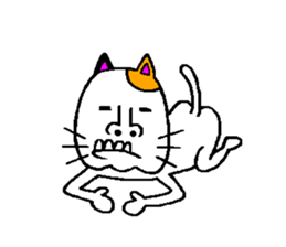 very strange cat4 sticker #11491420