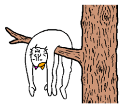 very strange cat4 sticker #11491423