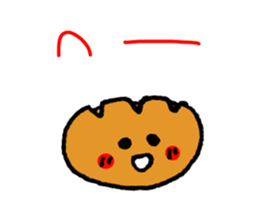 Easy to use! Hand-painted Bread sticker #11491977