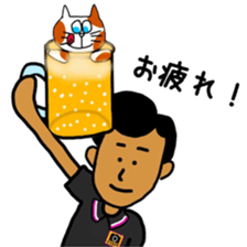 Mr. Kurokoge and cat. sticker #11492283