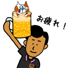 Mr. Kurokoge and cat. sticker #11492283
