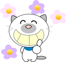 Sunny cat sticker #11492673