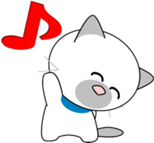 Sunny cat sticker #11492676