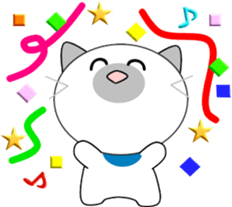 Sunny cat sticker #11492681