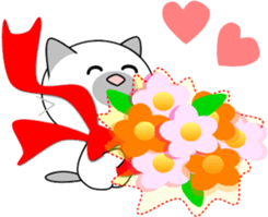 Sunny cat sticker #11492682