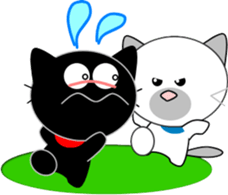 Sunny cat sticker #11492692