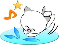 Sunny cat sticker #11492701