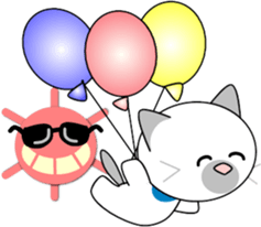 Sunny cat sticker #11492702