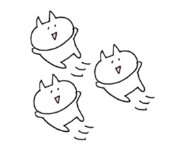 cat plain sticker #11492950