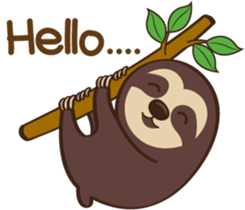 Sloth Slow Life sticker #11492952