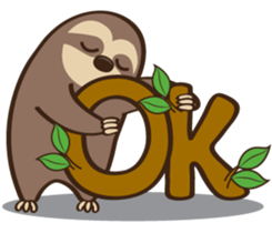 Sloth Slow Life sticker #11492973