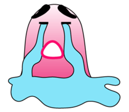 A Funny Pink Ghost sticker #11493680