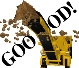 Construction Equipments at a site#2 sticker #11493632