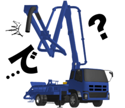 Construction Equipments at a site#2 sticker #11493643