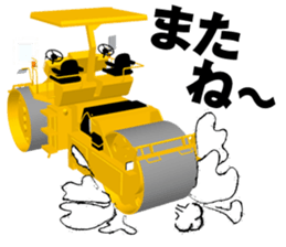 Construction Equipments at a site#2 sticker #11493652