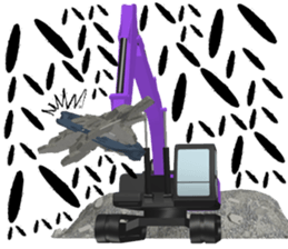 Construction Equipments at a site#2 sticker #11493655