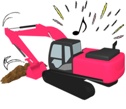 Construction Equipments at a site#2 sticker #11493664