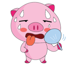 One of us: The Plump Pink, Summer ! sticker #11493992