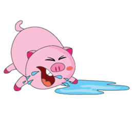 One of us: The Plump Pink, Summer ! sticker #11493993