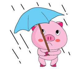 One of us: The Plump Pink, Summer ! sticker #11493997