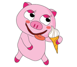 One of us: The Plump Pink, Summer ! sticker #11493999