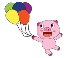 One of us: The Plump Pink, Summer ! sticker #11494006