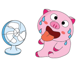 One of us: The Plump Pink, Summer ! sticker #11494007