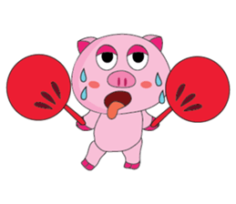 One of us: The Plump Pink, Summer ! sticker #11494010