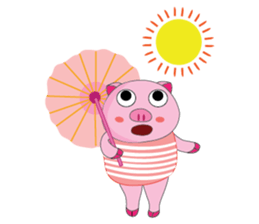 One of us: The Plump Pink, Summer ! sticker #11494011