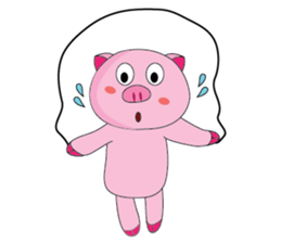 One of us: The Plump Pink, Summer ! sticker #11494012