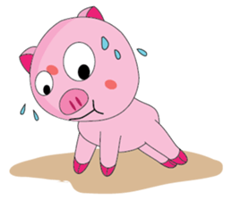 One of us: The Plump Pink, Summer ! sticker #11494013