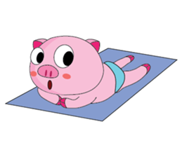 One of us: The Plump Pink, Summer ! sticker #11494015