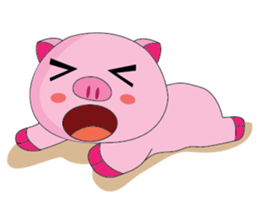 One of us: The Plump Pink, Summer ! sticker #11494016