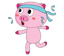 One of us: The Plump Pink, Summer ! sticker #11494017