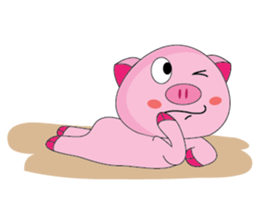 One of us: The Plump Pink, Summer ! sticker #11494019